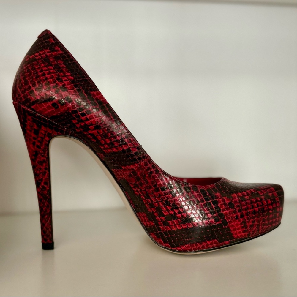 BCBG Snake Skin Print Heels